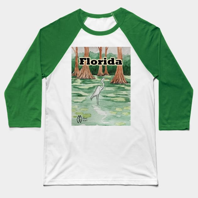 Florida swamp Baseball T-Shirt by Matt Starr Fine Art